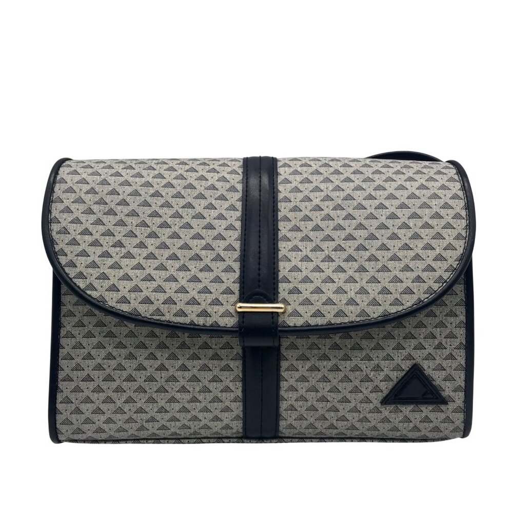 Liz Claiborne Black and Gray Patterned Shoulder Bag